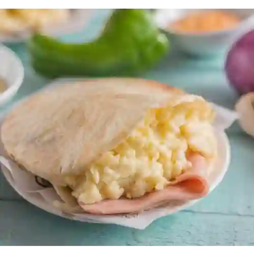 Arepa Jamon y Queso