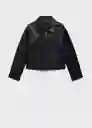 Chaqueta Sabina Negro Talla XS Mujer Mango