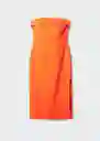 Vestido Javi Naranja Talla S Mujer Mango