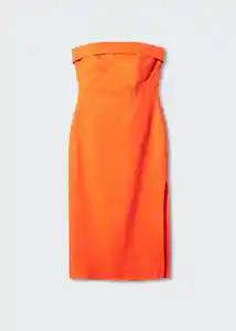 Vestido Javi Naranja Talla S Mujer Mango