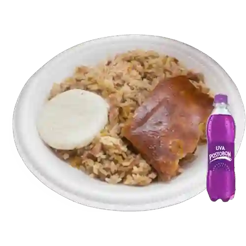 Combo Lechona de 300g + Postobon Uva 400 ml