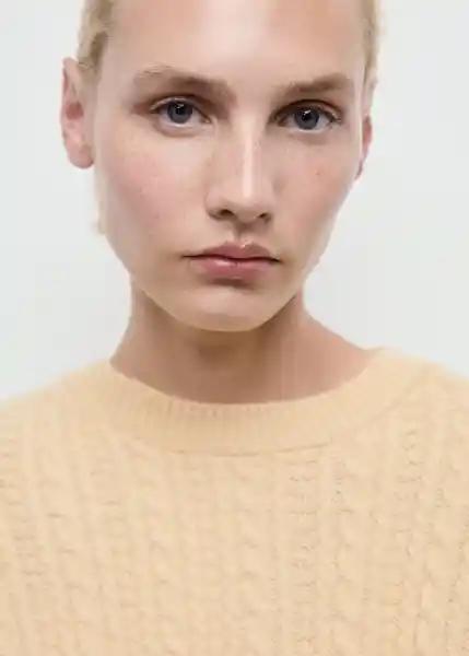 Jersey Huevo Amarillo Pastel Talla XS Mujer Mango