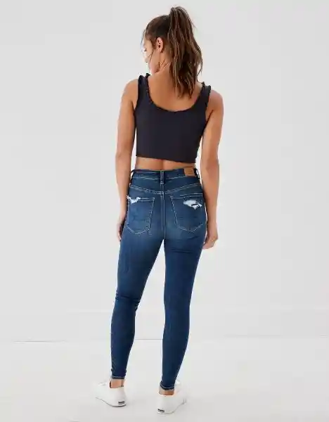 Jean Long High-Rise Mujer Azul 2 American Eagle