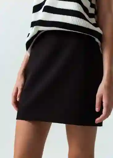 Falda Mujer Negro Puro Ultraoscuro 6 541G370 Naf Naf