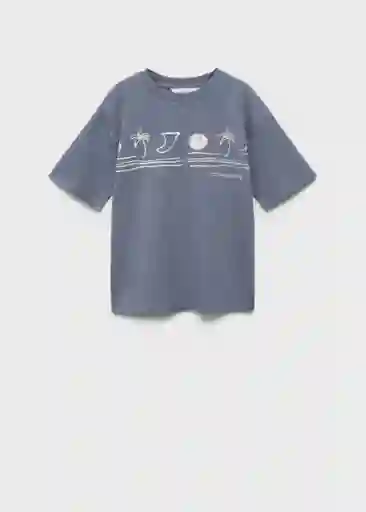 Camiseta Balance Azul Talla 12 Niños Mango