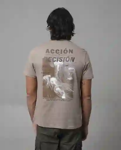 Camiseta Hombre Café Talla M 109G110_CAF181017 Rifle