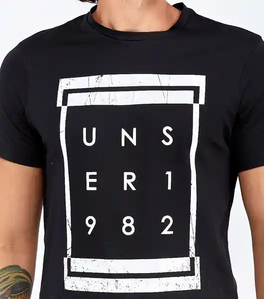 Unser Camiseta Negro Talla M 824258