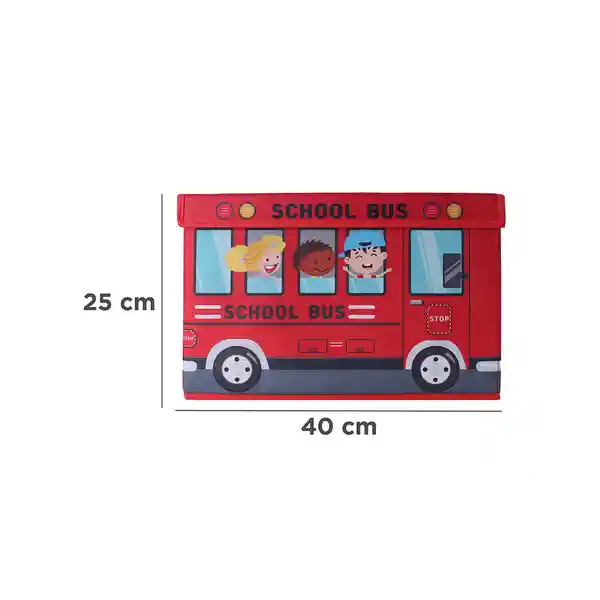 Organizador de Tela Grande Con Tapa Serie Miniso Rojo Miniso
