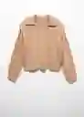 Jersey Wonder Camel Talla XL Mujer Mango