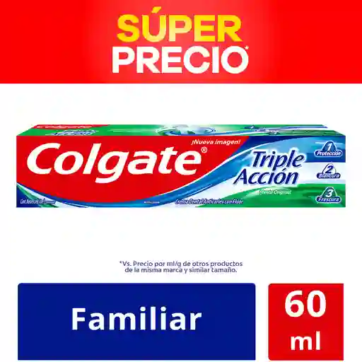 Colgate Crema Dental Triple Acción 60 mL