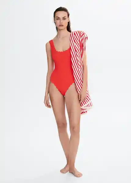 Traje del Bañador Sunny Rojo Talla S Mujer Mango