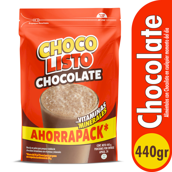 Chocolisto Bebida de Chocolate 440 g