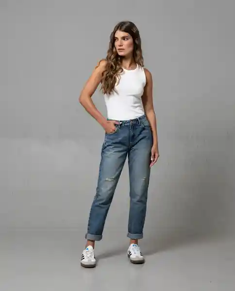 Jean Mujer Azul Talla 12 232G000 Rifle