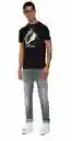 Replay Camiseta Basic Jersey 30/1 Para Hombre Negro Talla M