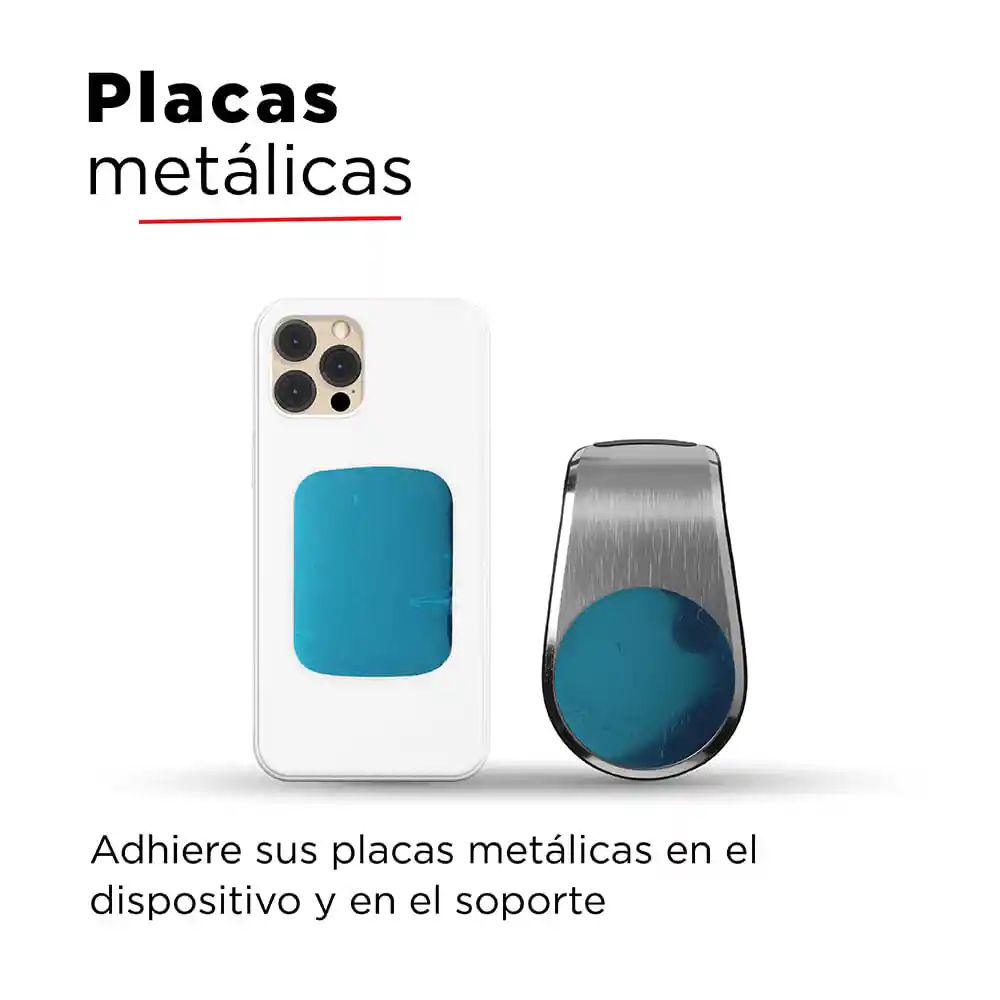 Miniso Soporte Para Teléfono Magnético Para Ventilación Plateado