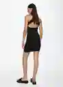 Vestido Pasi Negro Talla XS Mujer Mango