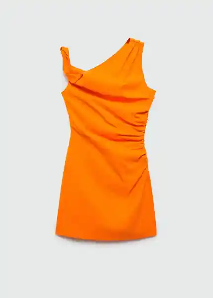 Vestido Roll Naranja Talla XL Mujer Mango