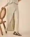 Pantalón Beige Perlado Claro Talla 6 631G005 Esprit