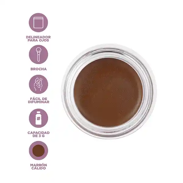 Delineador Ojos Crema Serie Minimalist Warm Brown 03 Miniso