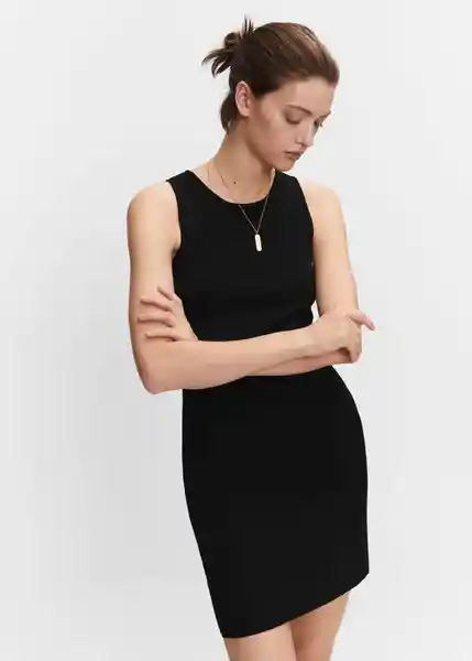 Vestido Hernan Negro Talla S Mujer Mango