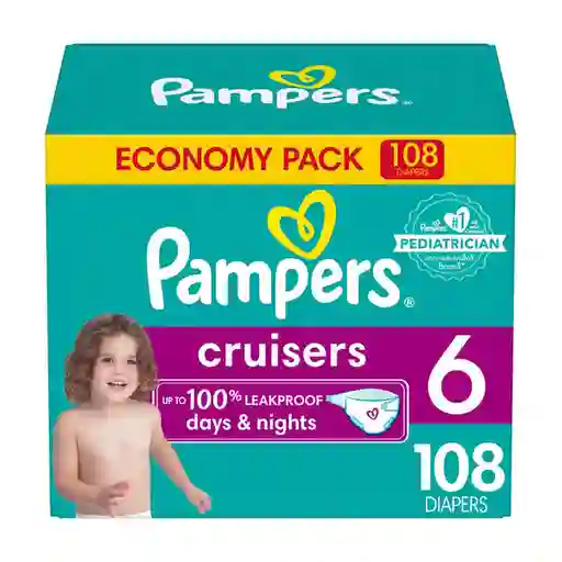 Pampers Pañal Para Bebé Cruisers Talla 6