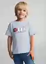 Camiseta Oui Celeste Talla 71 Niños Mango