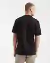 Camiseta Manga Corta Duck Graphic Negro Sombrio T M Chevignon
