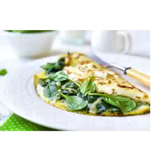Omelet con Espinaca y Maicitos