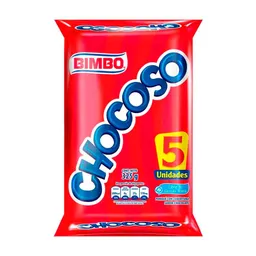 Chocoso Ponqué con Cobertura Sabor a Chocolate