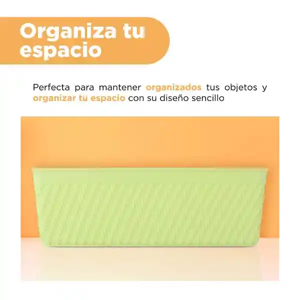 Organizador de Plástico Verde 24 cm Miniso