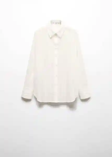 Camisa Kasha Blanco Talla XS Mujer Mango