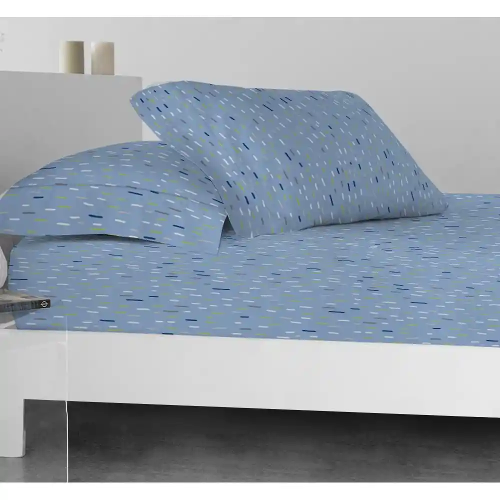 Semijuego Cama Grape- Rayas Estampado