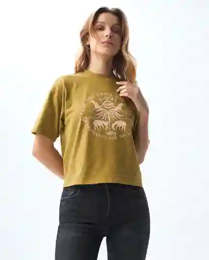 Camiseta Mujer Verde Talla M 601G002_VER170836 Americanino