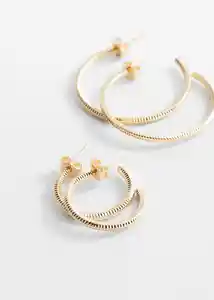 Pendientes Hoop Oro Talla 99 Niñas Mango