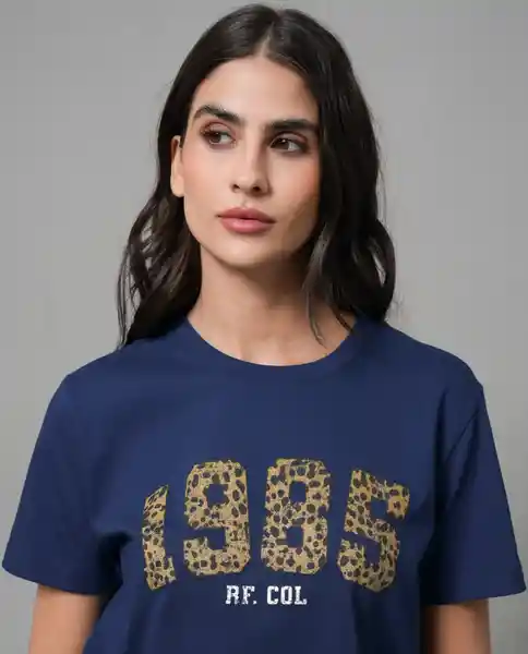 Camiseta Mujer Azul L 203G009_AZU193936 Rifle