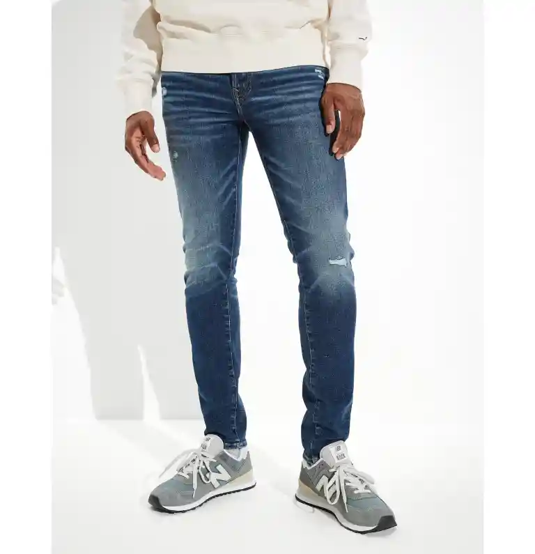 Jean Slim Azul Talla 32 X 30 Hombre American Eagle