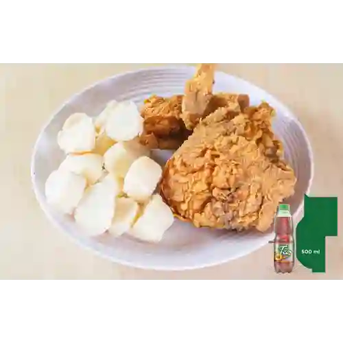 American 2 Presas Pollo Broaster + Mr Tea Durazno 500ml