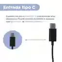 Audífonos Tipo C Micrófono Negro Mod 22E27 Miniso