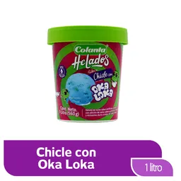 Helado de Chicle Colanta con Oka Loka X 1 Lt