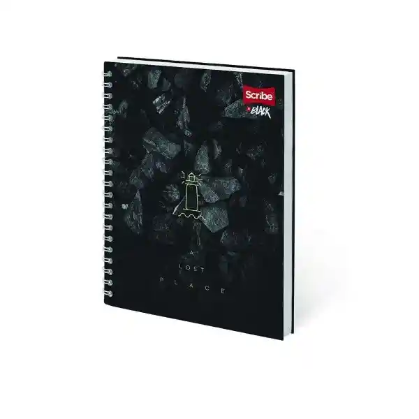 Scribe Cuaderno Argollado In Black 160 Hojas