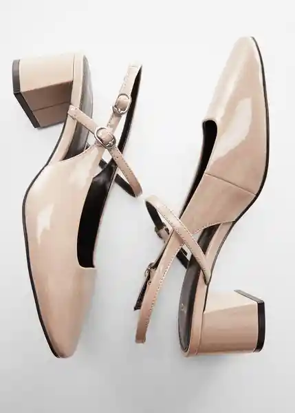 Zapatos Adelie Nude Talla 35 Mujer Mango