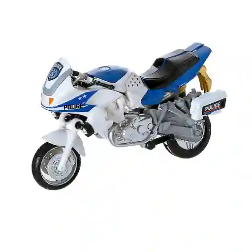 Miniso Juguete Transformable Moto Policia