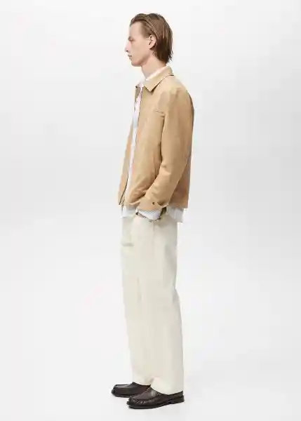 Chaqueta Nema Beige Talla M Hombre Mango