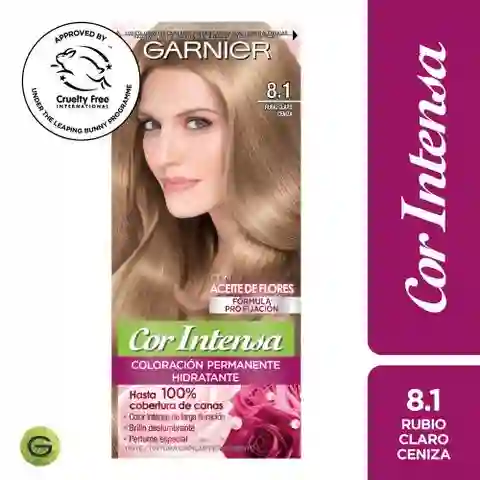Garnier-Cor Intensa Tinte Capilar Tono 8.1 Rubio Claro Ceniza