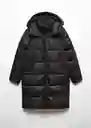 Abrigo Anorak Rocio Negro Talla M Mujer Mango