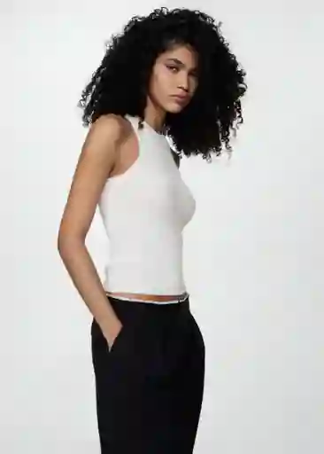 Top Karl Crudo Talla XS Mujer Mango