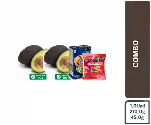 Combo Macarrones Salsa Queso + Gomas Bonbonbum + Aguacate Hass