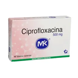 Ciprofloxacina Mk Antibiótico Tabletas Recubiertas