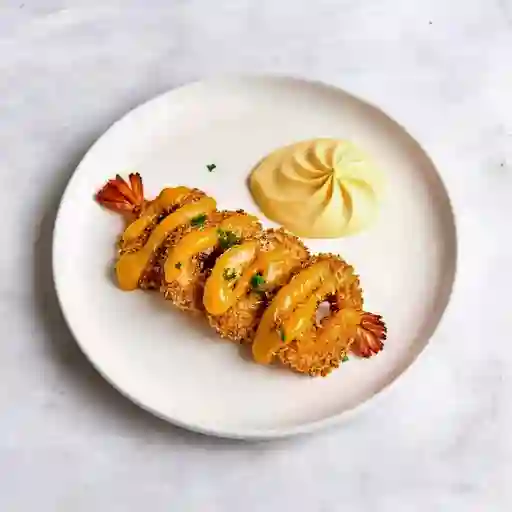 Langostinos Al Panko y Coco