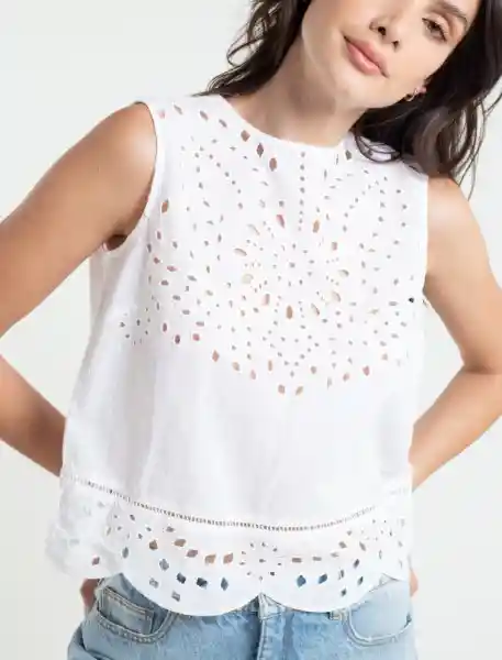  Camisa Crudo Puro Claro Mujer Talla L Naf-Naf 